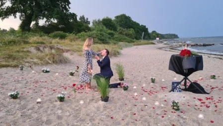 Heiratsantrag an der Ostsee