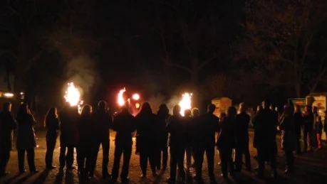 Feuershow Bodenfeuerwerk Volker Gödde