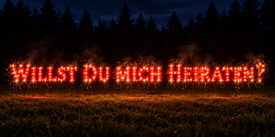 Lichterbild "Willst Du mich heiraten ?" * Spezial Edition