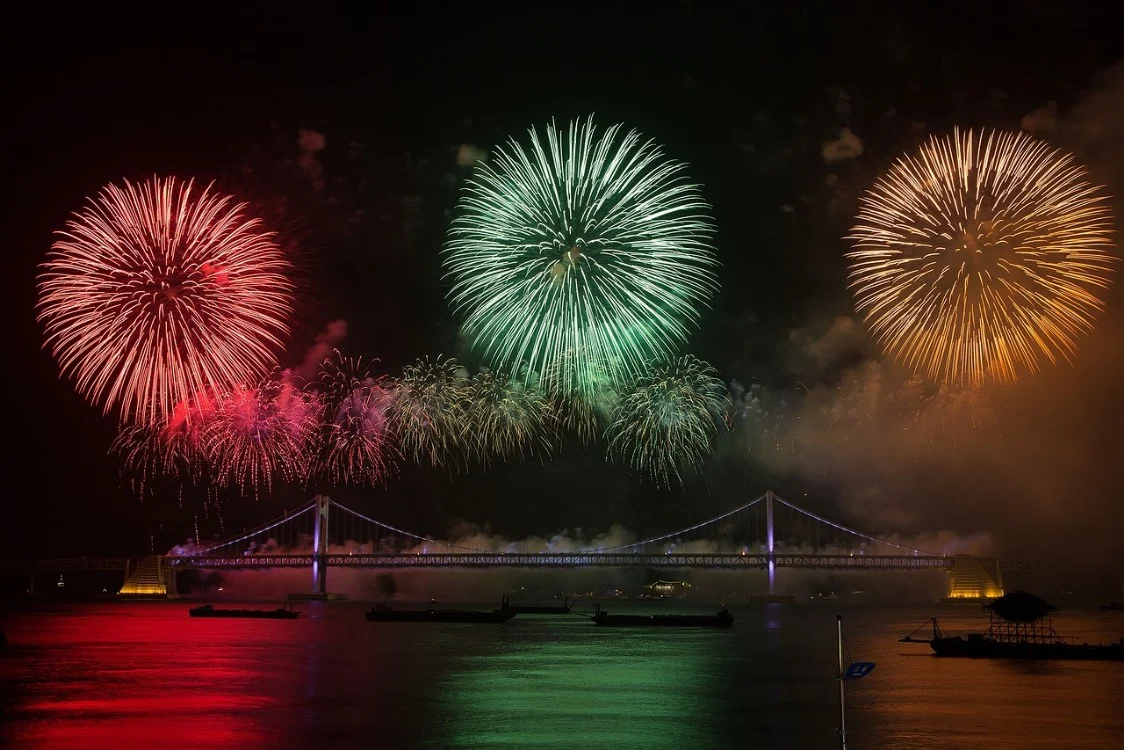 Feuerwerk mit Genehmigung